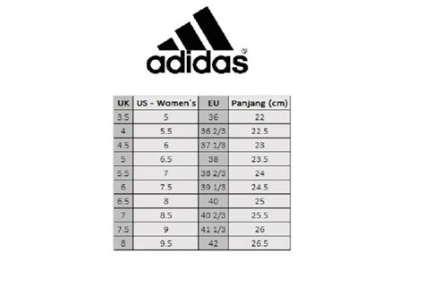 jenis sepatu adidas|size chart sepatu adidas.